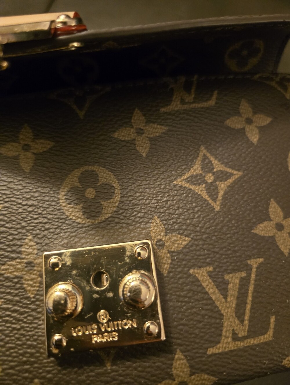 Monogram Canvas Crossbody with Gold Chain - Picture 5 of 5